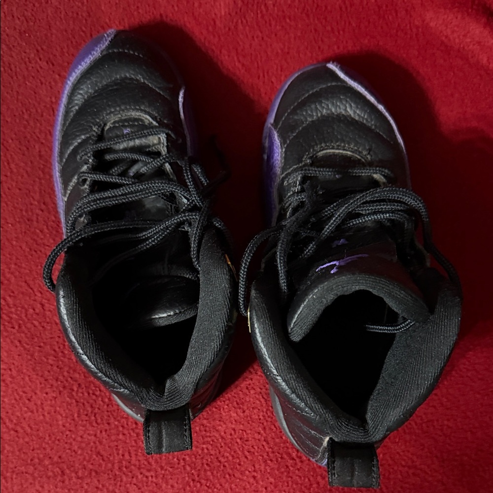 Black and Purple Sneakers